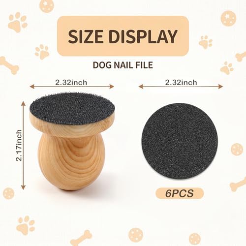 Pet Dog Nail File with 6 Replaceable Sandpaper Sheets, Safe Scratch Pad & Nail - Image 2