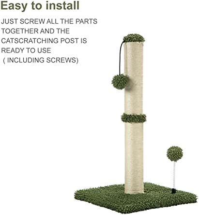 MECOOL Cat Scratching Post Premium Basics Kitten Scratcher Sisal Scratch Posts - Image 7