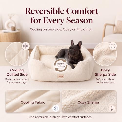 Cooling Orthopedic Dog Bed for Medium Dogs, Memory Foam, Washable Cover - Image 7