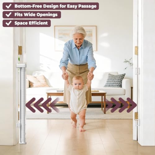78" Retractable Extra Wide Baby Gates - Image 3