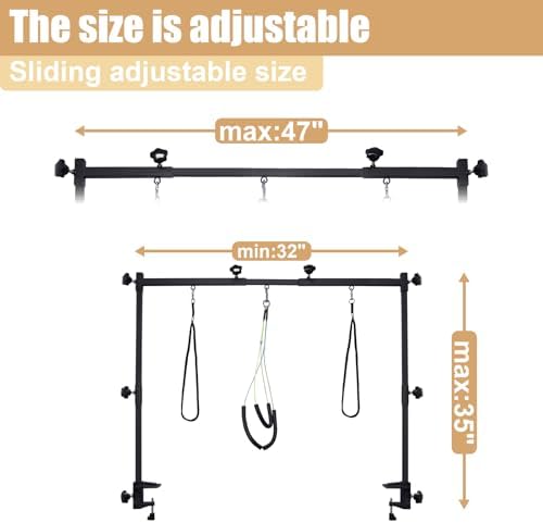 Dog Grooming Arm, Adjustable Height & Width Pet Grooming Restraint Stand - Image 2