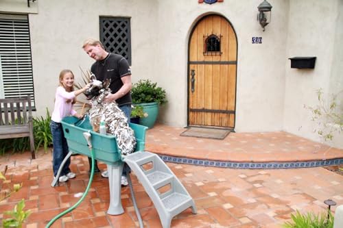 Booster Bath Elevated Portable Pet Bathing and Grooming Dog Bath Tub, Steps - Image 4