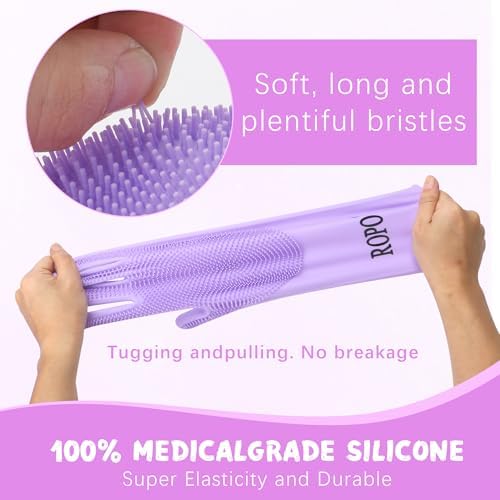 ROPO silicone gloves for pet grooming, and massage - Image 3