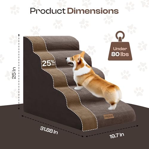 Miorun Extra Wide Dog Stairs for Large Dogs - Image 5