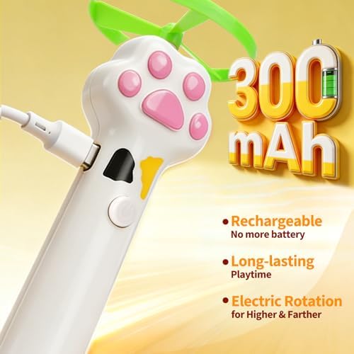 BABORUI Cat Toy Disc Launcher, Rechargeable Interactive Cat Fetch Toy Launcher - Image 3