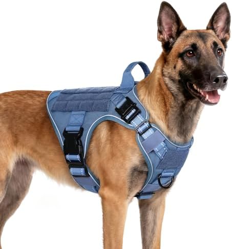 rabbitgoo Tactical Dog Harness for Medium, Heavy Duty Military No Pull Vest by rabbitgoo