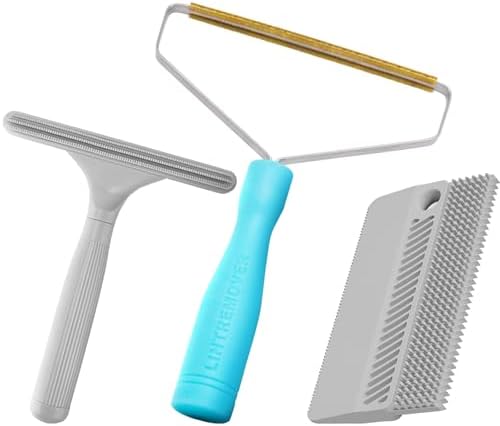 3 Pack Dog Cat Hair Remover, Carpet Rake and Fabric Lint Scraper by Unknown