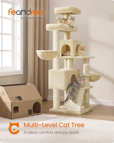 Feandrea Cat Tree, 68.5-in Tall Cat Tower - Image 2