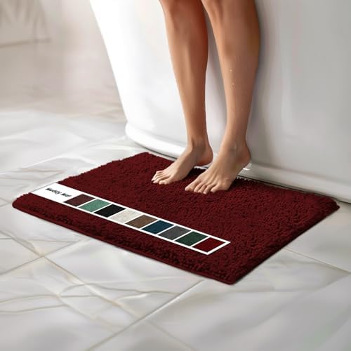 Muddy Mat® | Chenille Bathroom Rugs Quick Dry Microfiber Mats Non Slip Washable by MuddyMat%C2%AE