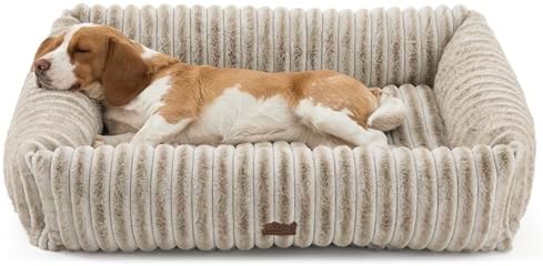 Bedsure ComfyFleece® Cute Dog Beds Large Sized Dog Washable，36in Amphora - Image 6
