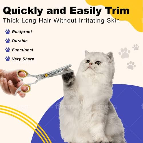 8.5'' Professional Thinning Grooming Scissors - Image 4