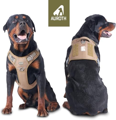 AUROTH Tactical Dog Harness for Extra Large Dogs, Heavy Duty No Pull Vest - Image 2