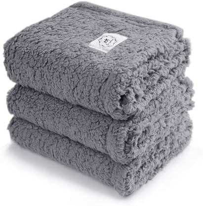 1 Pack 3 Calming Blankets Fluffy Premium Fleece Pet Blanket Soft Sherpa Throw by luciphia
