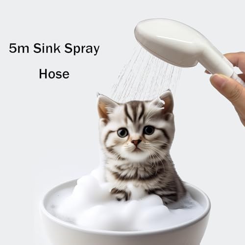 16.4FT Sink Spray Hose, Portable Rubber Sink Hose Sprayer - Image 2