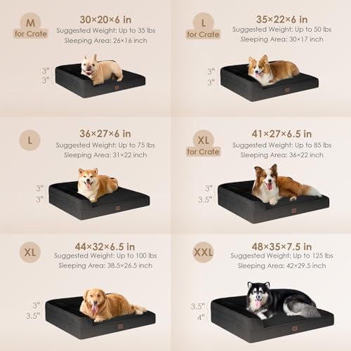 EHEYCIGA Extra Large Dog Bed Othorpedic, Memory Foam XL Dog Bed - Image 2
