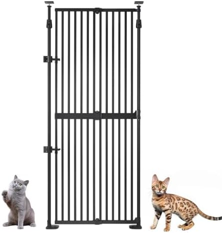 unipaws 75" High Extra Tall Cat Safety Gate by unipaws