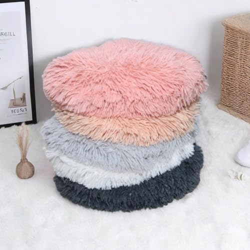 RICHRAIN Round Plush Cat Bed Insert Replacement Cat Tree Cushion - Image 7