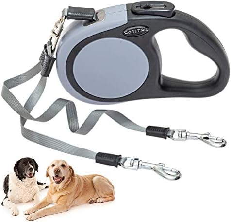 KOOLTAIL Dual Retractable Dog Leash by KOOLTAIL