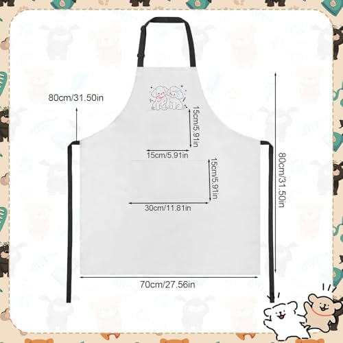 Dog Grooming Apron with 4 Pockets Grooming Apron - Image 2