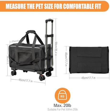 Pet Carrier with Wheels - Image 5