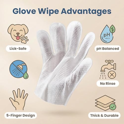Pet Cleaning Gloves | Extra Thick Disposable Grooming Gloves - Image 3