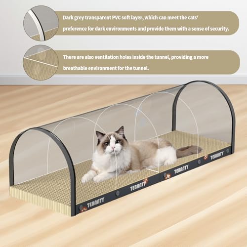 3 Function in 1 Cardboard Cat Scratcher Board, 31.5 in Cat Scratcher House - Image 5