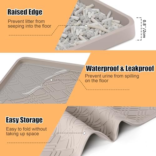 Silicone Cat Litter Mat 42" x 29" Cat Mat - Image 6