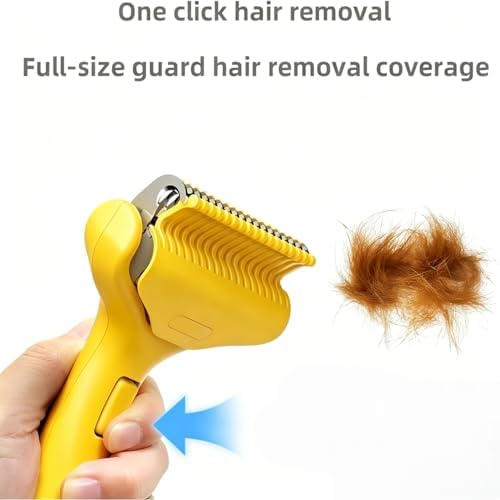 Undercoat Rake for Dogs & Cats, Deshedding Brush for Long haired Pets, Cat - Image 3