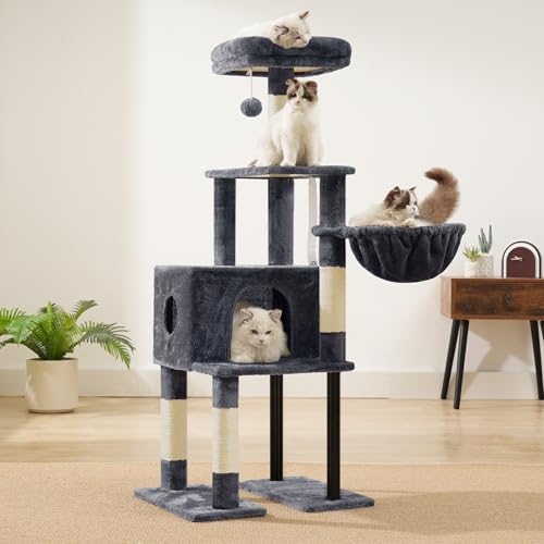 Heybly Cat Tree with Toy, 49.2 inch Cat Tower - Image 4