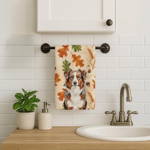 Caroline's Treasures Australian Shepherd Dogs Kitchen Towel 15x25 in - Image 2