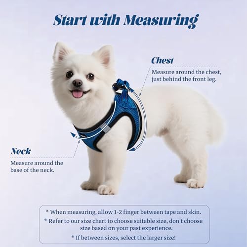 No Pull Dog Puppy Harness and Leash Set Reflective Mesh Vest Small - Image 2