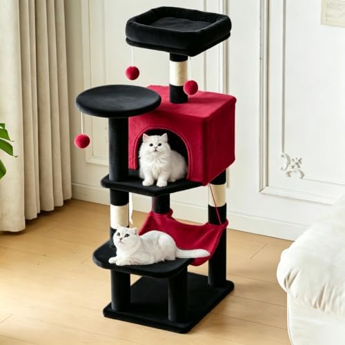 44 Inch Small Cat Tree Tower for Indoor Cats and Kittens by Aidoly