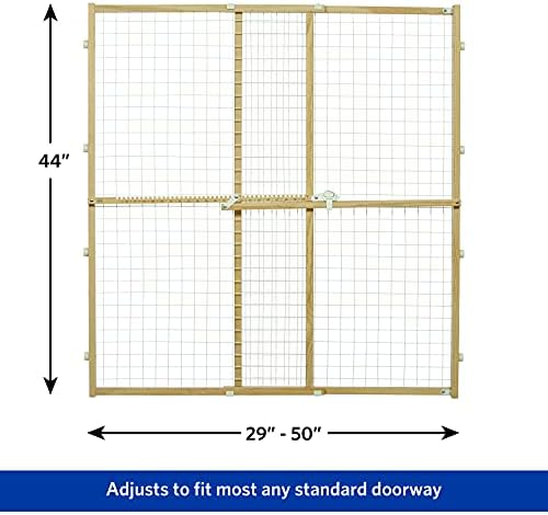 MidWest Homes for Pets Wire Mesh Pet Safety Gate, Dog Gate Expands From 29 - Image 6