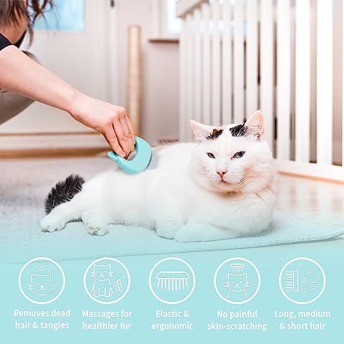 Leo's Paw The Original Pet Hair Removal Massaging Shell Comb - Image 2