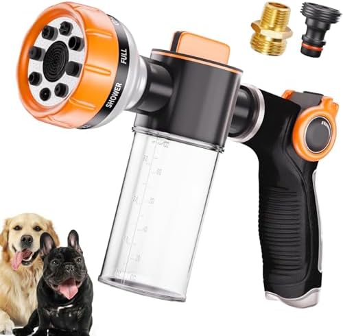 Dog Washing Hose Attachment, Pet Shower Sprayer by Ganciu
