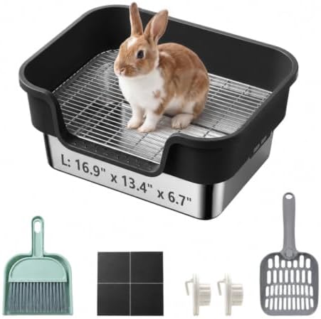 Stainless Steel Sifting Litter Box by Unknown