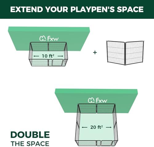FXW Homeplus Indoor Dog Playpen, 2 Panels, - Image 3