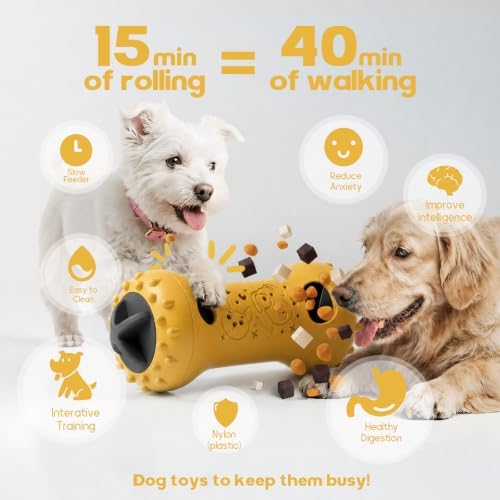 Interactive Dog Toys, Adjustable Treat Dispensing Toy to Keep Them Busy - Image 2
