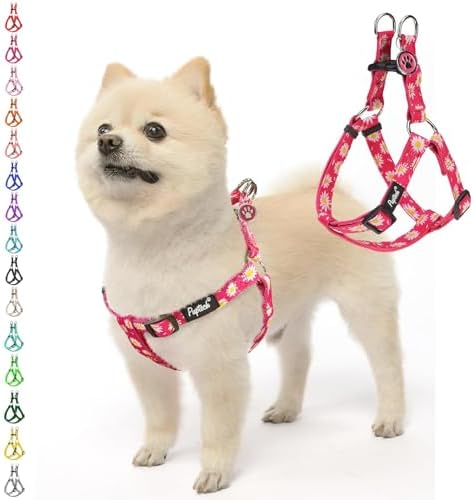 PUPTECK No Pull Dog Harness Small Sized Step-in Adjustable Puppy Vest by PUPTECK