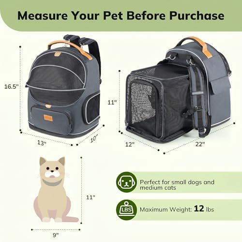 Morpilot Expandable Cat Carrier Backpack - Image 2