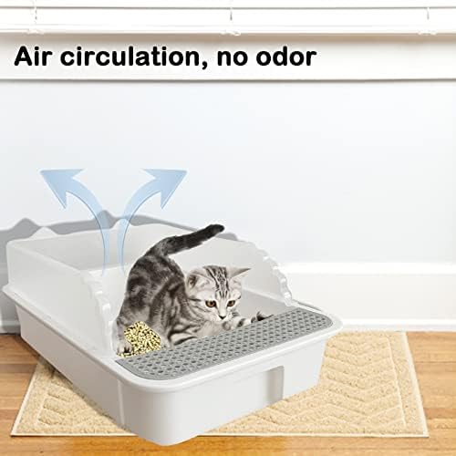 Open Cat Litter Box with High Side, Anti-Splashing Cats Litters Pan, Kitten - Image 2