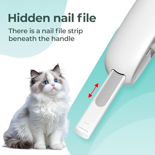 Cat Nail Clippers with a Removable Debris Collector, Adjustable Size, Built-in - Image 5