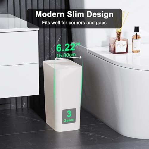 N. NETDOT 3 Pack Small Trash Can - Image 2