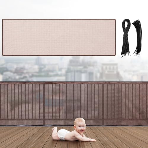 Hosuly Banister Guard Balcony Netting, 15 x 3 ft, 1 Set by Hosuly