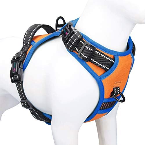 PHOEPET No Pull Dog Harness Medium Reflective Front Clip Vest by PHOEPET