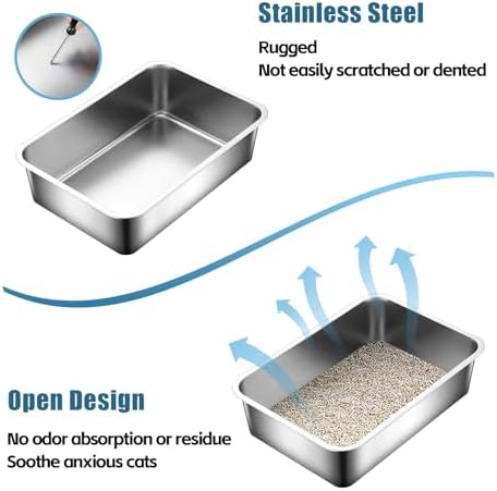 Stainless Steel Cat Litter Box - Image 6