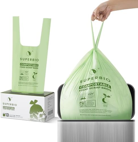 SUPERBIO 13 Gallon Compostable Kitchen Waste Bags - Image 2