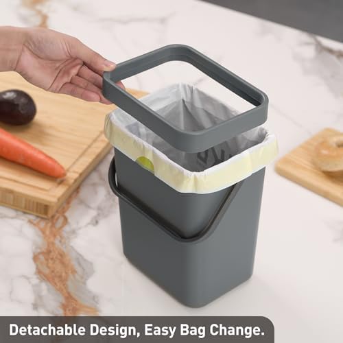 EKO Puro Mini Wall-Mounted Kitchen Trash Can - Image 6