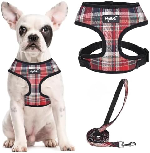 PUPTECK Small Dog Harness and Leash Set No Pull by PUPTECK