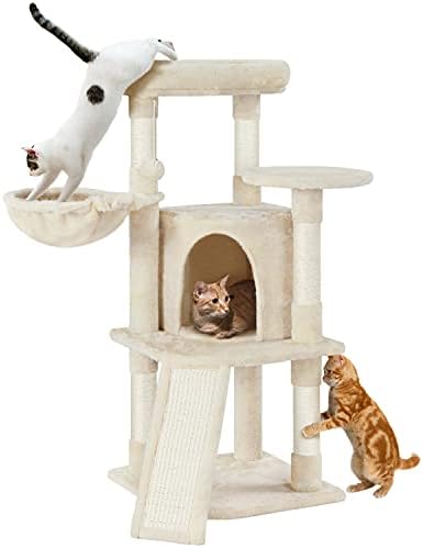 Yaheetech Cat Tree, 42in Play Tower by Yaheetech